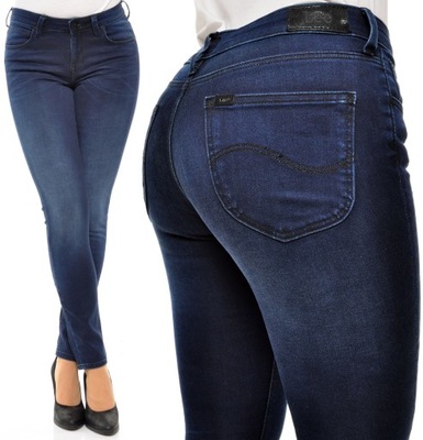 LEE spodnie regular SKINNY jeans SCARLETT W24 L31