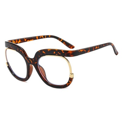 Ponadgabarytowe okulary do czytania Leopard Print