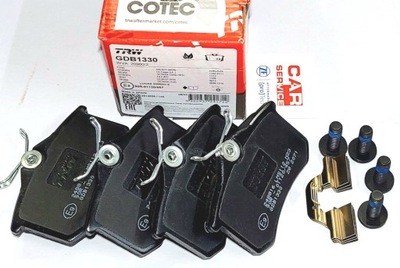 Гальмівні колодки гальмівні trw gdb1330 audi a4 a6 vw passat фото №1