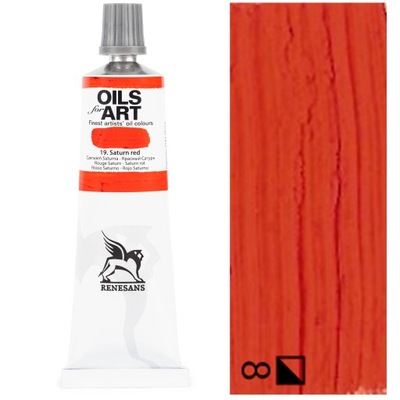 Farba Olejna OILS FOR ART artystyczna Renesans red 60ml 19 CZERWIEŃ SATURNA