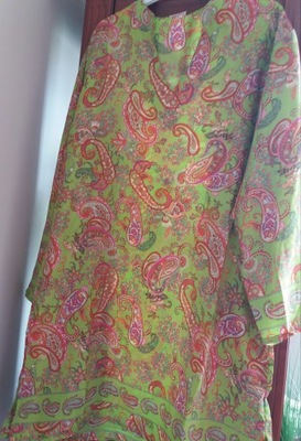 Tunika, sukienka jedwab BOHO 6 - 7 kolorów z Włoch