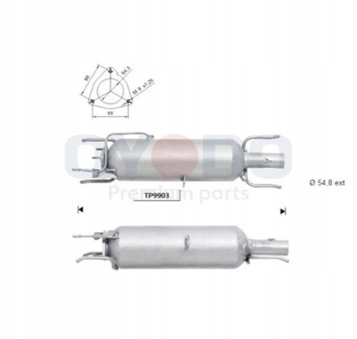 Фільтр часток твердих do saab 9-3 9-3x фото №1
