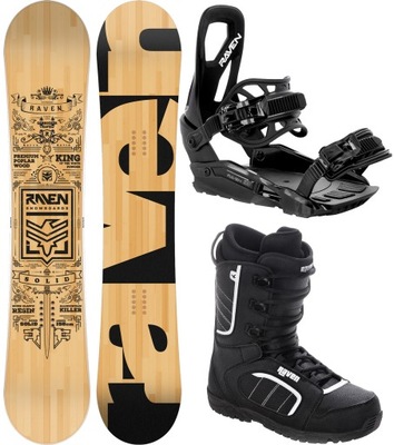 Zestaw Snowboard RAVEN Solid Classic 162cm Wide+ wiązania S230+ buty Target