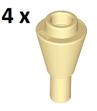 LEGO Tan Cone 1x1 Stożek Rożek 11610 4szt