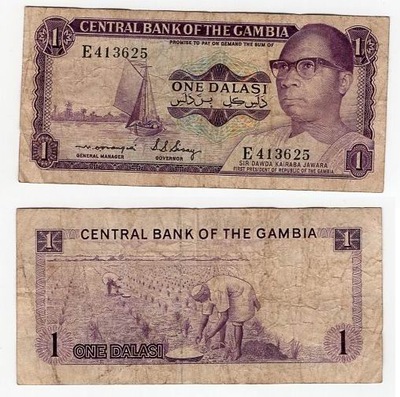 GAMBIA 1971-87 1 DALASI
