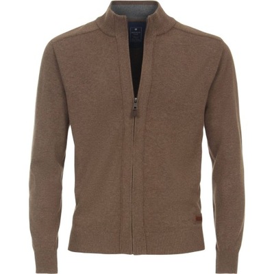 sweter męski rozpinany Redmond 8302 brązowy 2XL