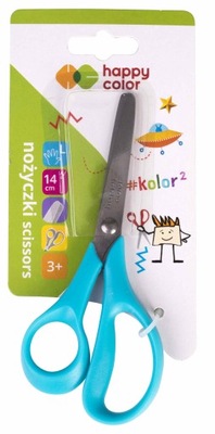 Nożyczki dla dzieci leworęcznych 14 cm blister Happy Color Happy Color