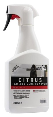 ValetPRO Citrus Tar and Glue Remover 500 ml skutecznie usuwa klej, smołę