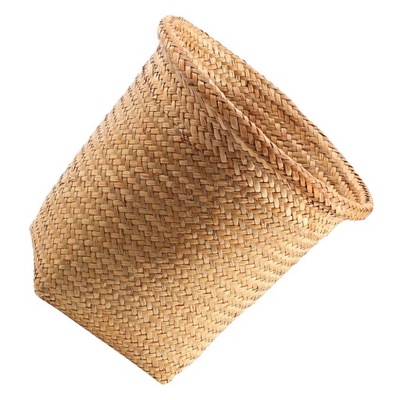 DEKORACYJNY KOSZ Z PLECIONKI SŁOMIANEJ DO PRZECHOWYWANIA