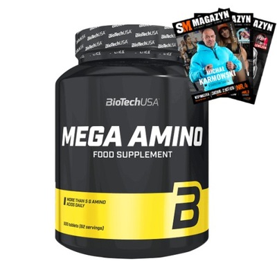 BIOTECH MEGA AMINO AMINOKWASY BCAA 500 TABL