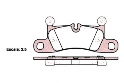 ZAPATAS DE FRENADO PORSCHE CAYENNE VW TOUAREG 17.2MM  