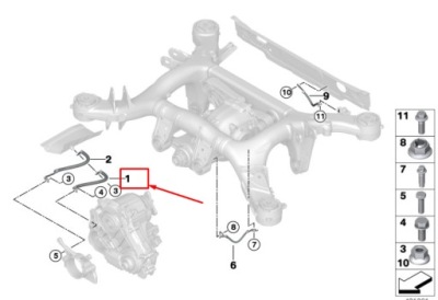 Bmw x3 g01 шланг масовий 12428679817 фото №1