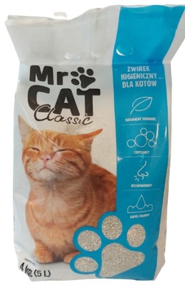 Żwirek Kot Mr Cat Bentonitowy 5l