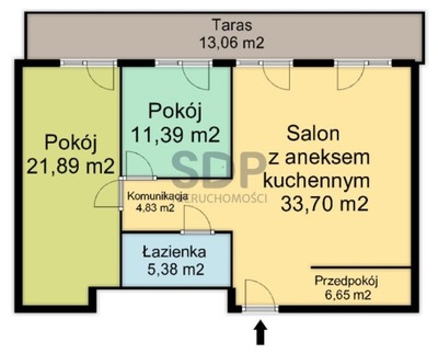 Mieszkanie, Wrocław, Krzyki, Krzyki, 84 m²