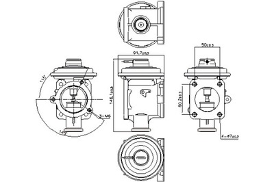 NISSENS КЛАПАН EGR BMW 1 E87 3 E90 3 E91 3 E92 3 E93 5 E60 5 E61 6 E63 фото