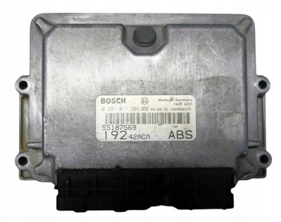 Бортовой компьютер двигателя fiat оригинальный номер 55187569 фото №1