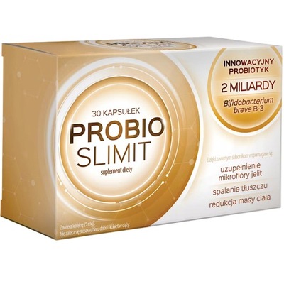 Probioslimit, innowacyjny probiotyk, 30 kaps. Odchudzanie Mikroflora Jelit