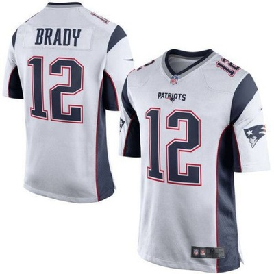 T-shirt z koszulką England Patriots Tops nr 12 Tom Brady Koszulka piłkarska, S