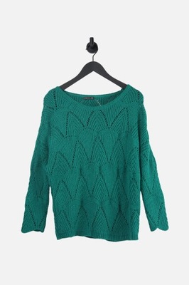 BREAL Zielony pleciony sweter (36/38)