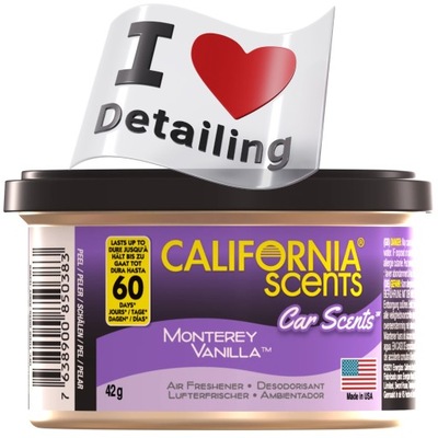 CALIFORNIA CAR SCENTS -zapach- MONTEREY VANILLA