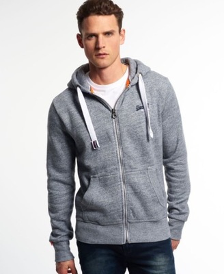 Superdry Orange Label Embroidery Zip Hoodie M