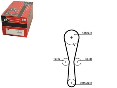 Ремінь розподільного валу honda accord v accord vi civic vi r фото №1