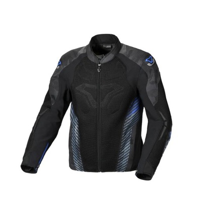 MACNA КУРТКА (MESH) NOVIC MOTORCYCLE JACKET BLACK GREY CAMO/BLUE фото