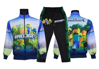 DRES MINECRAFT bluza spodnie wzór M1 rozmiar 128