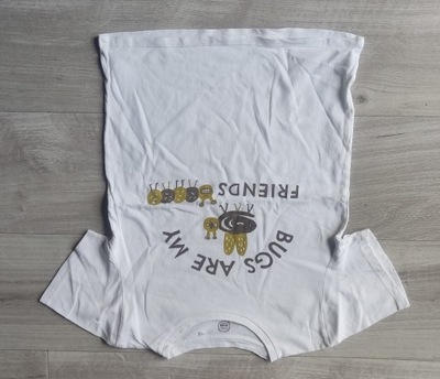 Cool Club koszulka t-shirt biały z nadrukiem r. 134 cm