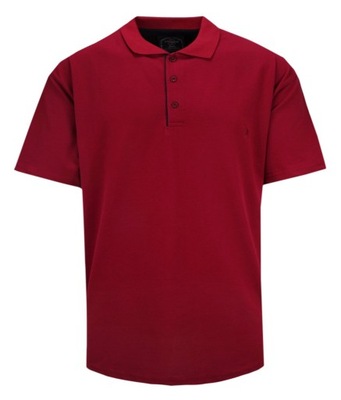 Bordowa Męska Koszulka POLO -EXPOMAN- 4XL