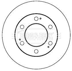 BORG & BECK BBD5213 ДИСК ГАЛЬМІВНИЙ ПЕРЕД