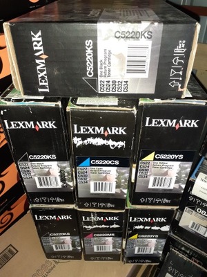 Toner Lexmark C5220CS Cyan oryginał