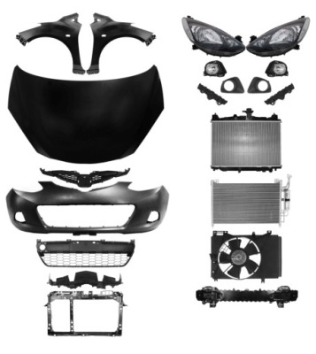 Mazda 2 07-10 капот бампер крила pas фото №1