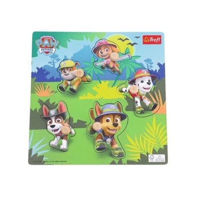 Trefl Puzzle drewn. mini paw patrol jungle 61769