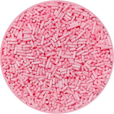 Posypka Cukrowa Różowa Pałeczki Cukrowe Perłowe Różowe 35g