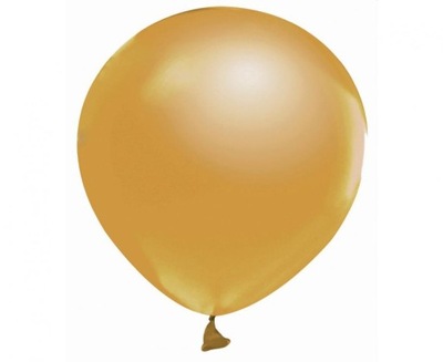 Balony B&C - metaliki ciemne złote 12 cm - 20 szt