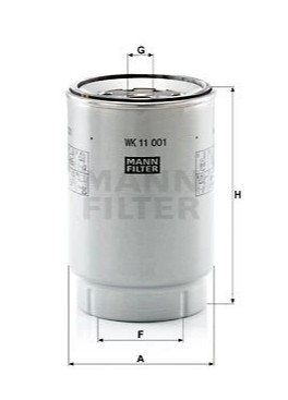 FILTRO COMBUSTIBLES MANN-FILTER WK 11 001 X (VOLVO)  