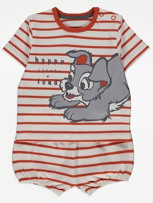 DISNEY Kpl T-shirt Spodenki 68-74 cm 6-9 m-cy