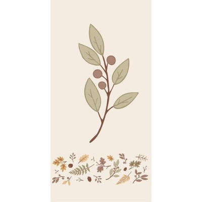SERWETKI PAPIEROWE Vintage Boho Gałązka Oliwna 16 szt Ib Laursen