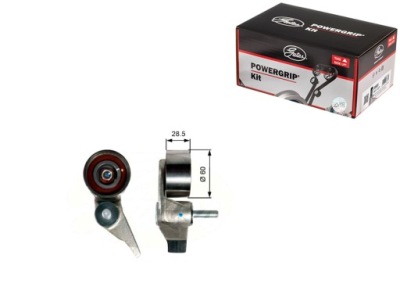 Ролик натяжная ремень распределительного вала mitsubishi l200 triton pajero sport фото №1