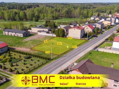 Działka, Starcza, Starcza (gm.), 943 m²