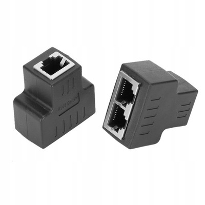 ADAPTER SIECIOWY ROZDZIELACZ KABLA ETHERNET RJ45