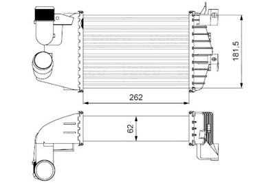 VALEO ИНТЕРКУЛЕР БЕЗ КЛАПАНА AGR OPEL ASTRA H ASTRA H КЛАСИЧЕСКИЙ ASTRA H