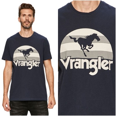 Męska koszulka t-shirt Wrangler SS HORSE TEE S
