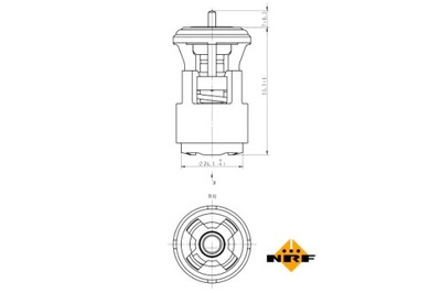 NRF ТЕРМОСТАТ ЖИДКОСТИ CHŁODZĄCEJ AUDI A2 SEAT ALTEA ALTEA XL AROSA