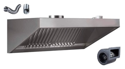 Okap Gastronomiczny S 140x80x40 Filtry TURBINA