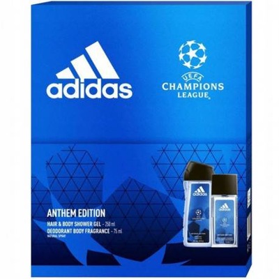 Adidas UEFA zestaw prezentowy dla mężczyzn żel pod prysznic i dezodorant