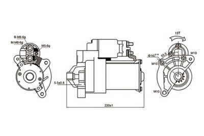 MAGNETI MARELLI ARRANCADOR 12V CITROEN BERLINGO 1.8 DIESEL CITROEN  