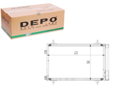 Depo 009-016-0015 конденсатор кондиціонера фото №1