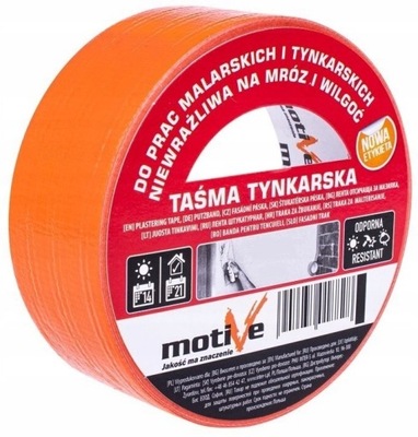 Taśma tynkarska 48x50m pomarańczowa / inter-s